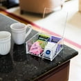 thumbnail image 4 of Isaac Jacobs 4-Compartment Square Clear Acrylic Organizer with Lid 5.75" L x 5.75" W x 2.75" H, Multi-Sectional Tray, Stackable, Storage Solution, 4 of 7