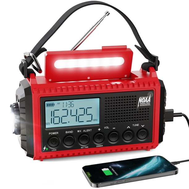 Radio de emergencia Raynic 1009Pro 5000 mAh con cargador solar