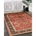 thumbnail image 3 of Ahgly Company Machine Washable Indoor Rectangle Industrial Modern Brown Sand Brown Area Rugs, 2' x 5', 3 of 7