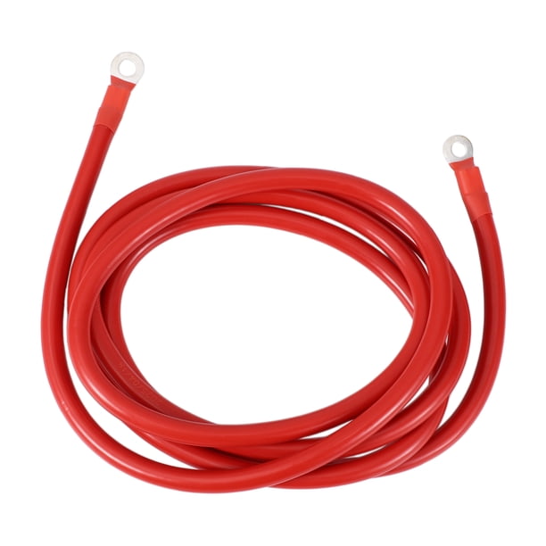 Cable de inversor de batería de 270cm 2AWG 3/8" 5/16" Cobre estañado Rojo OT Tipo 1 Pc
