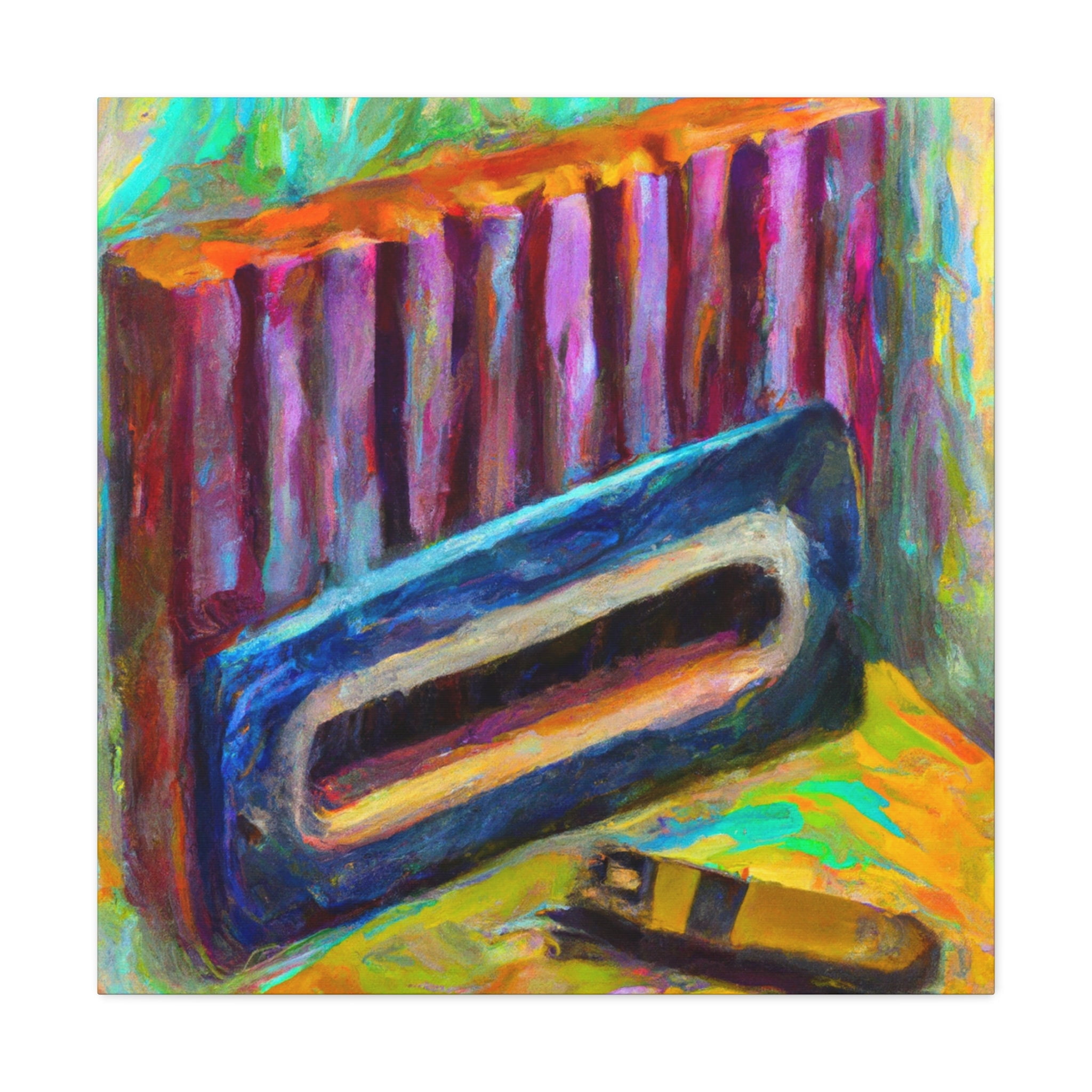 "Harmonica in Fauvism" - Canvas