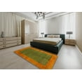 thumbnail image 4 of Ahgly Company Indoor Rectangle Contemporary Mahogany Brown Abstract Area Rugs, 6' x 9', 4 of 6