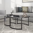 thumbnail image 3 of Henn&Hart Table Basse Ronde en Métal Noire Emboîtable de 18,5 Pouces Bronze Noir, 3 of 9