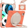 thumbnail image 2 of Funda a juego para iPad Air4 de 10,9 pulgadas con correa para el hombro, soporte de anilla ajustable grande, portalápices y protección contra golpes., 2 of 5