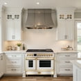 thumbnail image 2 of Akicon 48 Inch Freestanding Gas Range with 8 Sealed Burners Cooktop, 6.7 Cu.Ft. Dual Zone Capacity, Natural Gas/LP Convertible-SWGBGGA1, 2 of 3