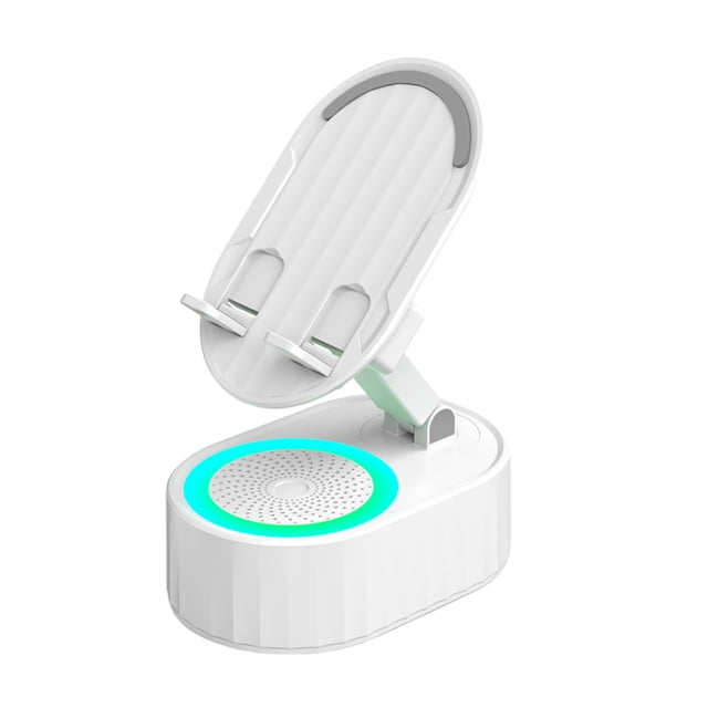 Seitruly Soporte dual del Presidente de Bluetooth de la función del ABS con ángulo ajustable dual de carga bidireccional Teléfono y Comunicación Blanco