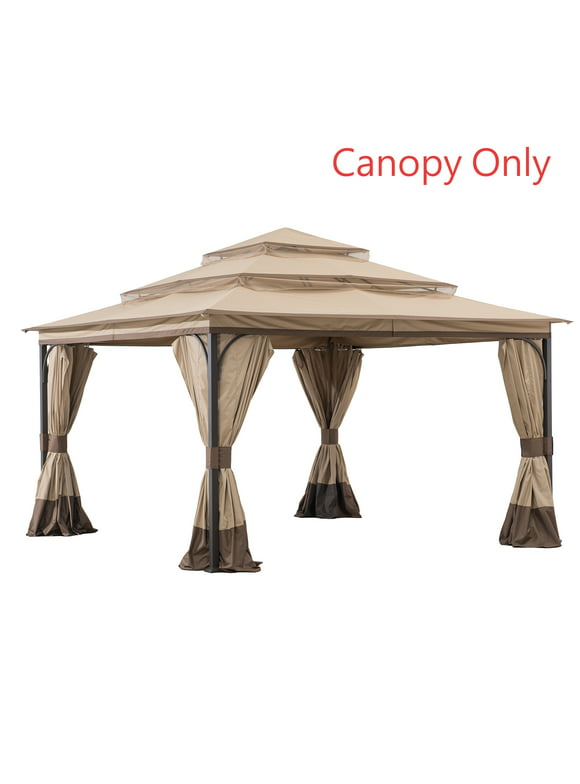 Sunjoy Khaki Replacement Canopy For tini 3-Tiered Soft Top Gazebo (13x13 FT) A101012300/A101012310 Sold At SunNest