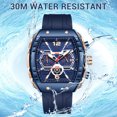 thumbnail image 4 of Relaj de Cuarzo para Hombres Correa de Silicona Con Esana Grande Relaj de Pulsera Resistente Al Agua Con Fecha Función Luminosa Relaj de Cuarzo Multifuncional DE, 4 of 7