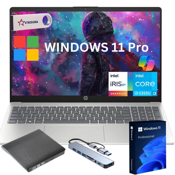 HP 2026 Newest 15.6" HD Touchscreen Laptop, Intel 13th Gen Core i3-1315U, Copilot AI, 8GB RAM, 256GB SSD, Intel UHD Graphics, Windows 11 Pro, Student & Business Notebook
