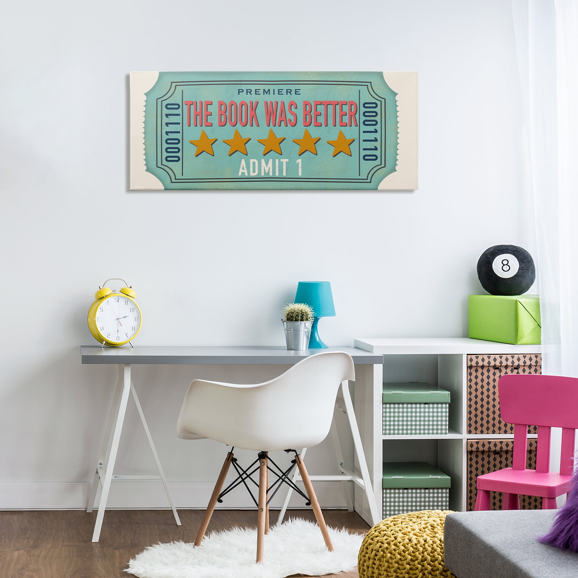 Stupell Industries The Book Was Better Canvas Wall Art, design by Julia Frost