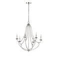 thumbnail image 5 of 12106-PN Millennium Lighting Eisley - 6 Light Chandelier-31.63 Inch Tall and 28.5 Inch Wide-Polished Nickel Finish, 5 of 6