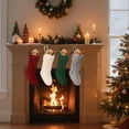 thumbnail image 4 of Dalrosia Christmas Stockings 18 Inches Large Size Cable Knitted Stocking Gift and Decorations for Holiday Family Xmas Party, 4 of 5