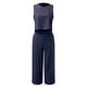 thumbnail image 2 of Conjunto de dos piezas de verano para mujer: top sin mangas con cuello redondo y pantalones anchos, traje de poliéster con detalle de botones, 2 of 3