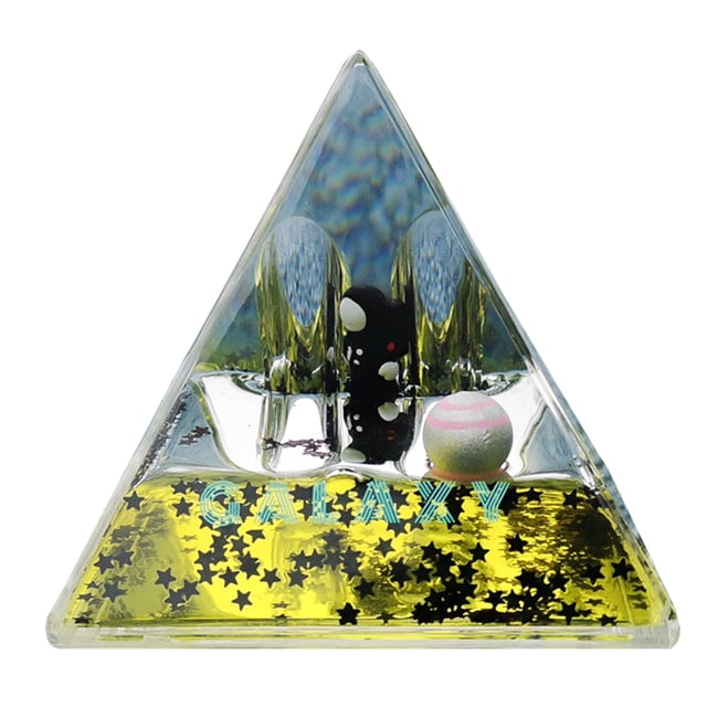 KLKCMS Astronaut Quicksand Floating Pen Case Home Office Study Room Sequins Black
