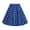 Blue, variant on Girls Polka Dot Mini Stretch Waist Full Round Skater Skirts for Party or Casual Sport