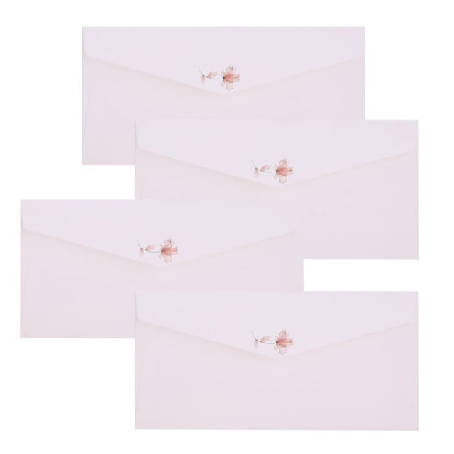 4 piezas Sobres de Papel de En Relieve Accesorios para álbumes de fotografía Tarjeta de Felicitación
