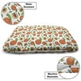 thumbnail image 3 of Peach Colors Pet Bed, Pattern of Fruit with Healthy Food Delicious Times, Chew Resistant Pad for Dogs and Cats Cushion with Removable Cover, 24" x 39", White Burnt Sienna, by Ambesonne, 3 of 4