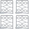 thumbnail image 1 of Divisor de armario de 4 piezas, divisor de armario de PP, divisores de estantes de armario, habitación D, 1 of 5