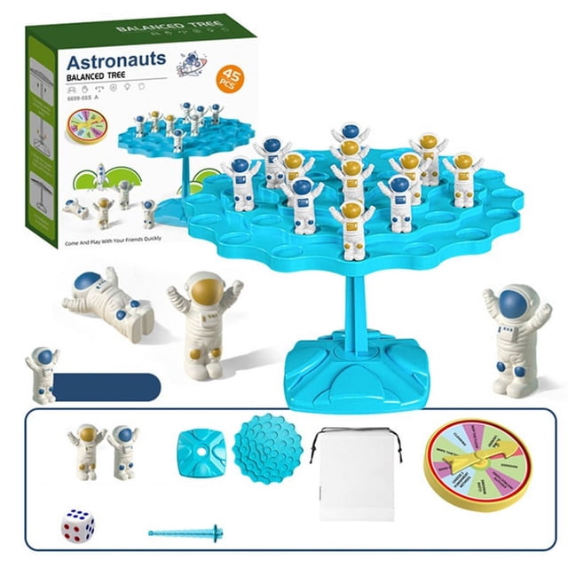 XFGOU Puzzle games Toys and Hobbies Frog Rabbit Astronaut Bal Tree Children's Toy Focus Training Folding Music Two Person Interactive Ba Board Game Education