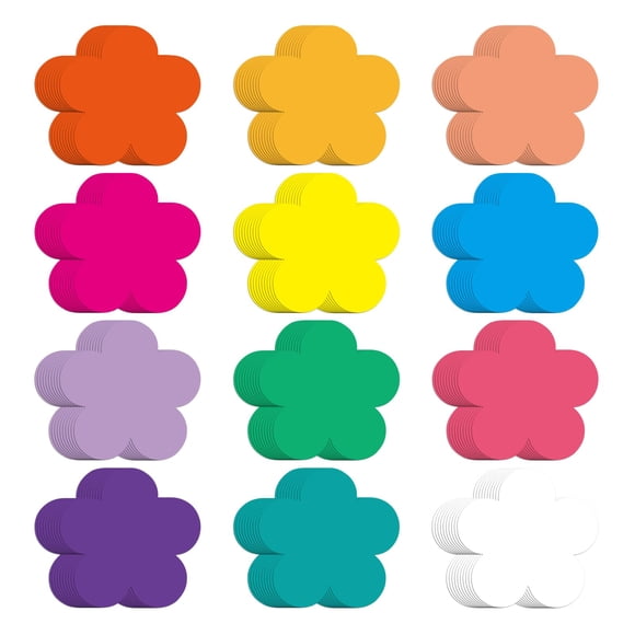 Papel Flower Cutouts Junbrushs, 120 unidades, para primavera y verano, 8,8 cm