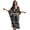 Aztec Tribal Skull Floral Cowhide, variant on Black Leopard Cheetah Print Women Kaftan Dresses Plus Size Swimsuit Coverup Batwing Sleeve Summer Bathing Suit Caftan Loungewear Beach Cover Up