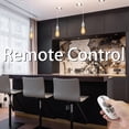 thumbnail image 5 of FSLiving Adjustable Height Remote Control J-Type Track Pendangt Light with E26 Silver Socket Retro Decoration Industrial Factory Lamp Dimmable Color Changing Timing for Kitchen,Customizable - 3 Lights, 5 of 8