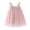 Pink, variant on Zwiiyzr Kids Toddler Baby Girls Layered Tulle Twirl Dress Tie Shoulder Cute Summer Mesh Sequin Star Rainbow Suspenders Skirt for 6 Months-5 Years Baby Clothes Pink