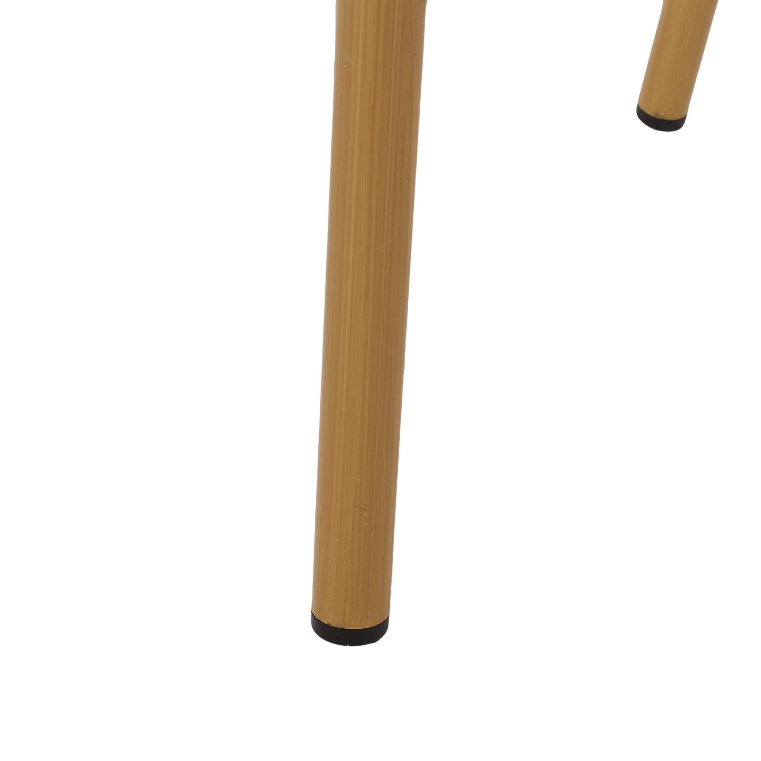 Mooney Wicker Outdoor French Bistro Chair, Set of 2, Rust Orange, White, and Bamboo Finish