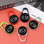 Plastic Shell Digital Clock Waterproof Electronic Hanging Watch with Hook