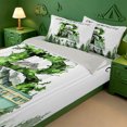 thumbnail image 3 of meiyoeat Happy Camping Zipper Twin Comforter Sets with Fitted Sheet and 2 Pillowcases For Boys,Initial Letter B Zipper Bedding Set,Light Gray Reversible,4-Piece, 3 of 7