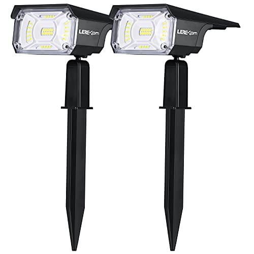 Lerekam Solar Spot Lights Outdoor Ip65 Waterproof 40 Leds Landscape Spotlights Usb Powered Wall Dark Sensing Auto On Off 3 Modes Garden For Yard Porch 2 Pack Lerekam Solar Spot Lights Outdoor Ip65, Solar Spotlights For Trees Outside