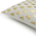 thumbnail image 4 of JWH Christmas Tree Pillow Covers Gold Foil Print Throw Pillow Case Room Square Shape Decorative Rustic Accent Pillow Cover 16x16 inch, 4 of 9