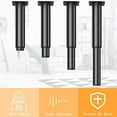 thumbnail image 6 of 4pcs Metal Adjustable Furniture Legs 7-12 inch, Bed Replacement Support Leg Adjustable Height Cabinet Legs Couch Legs for Bed Frame/Sofa/Dresser/Chair/Table, 6 of 7