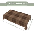 thumbnail image 2 of Basic Rgbcolorful Alternating Grid Plaid Rectangular Tablecloth 60"x86" with Lace Edge, Washable Durable Table Cover for Dining, Indoor Outdoor Home Restaurant Decor, 2 of 5