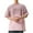 Pink, variant on Mens Cotton T-Shirts Qiggri Men's Vintage Solid Color Gradient Casual Short Sleeved Round Neck Shirts Summer Tops