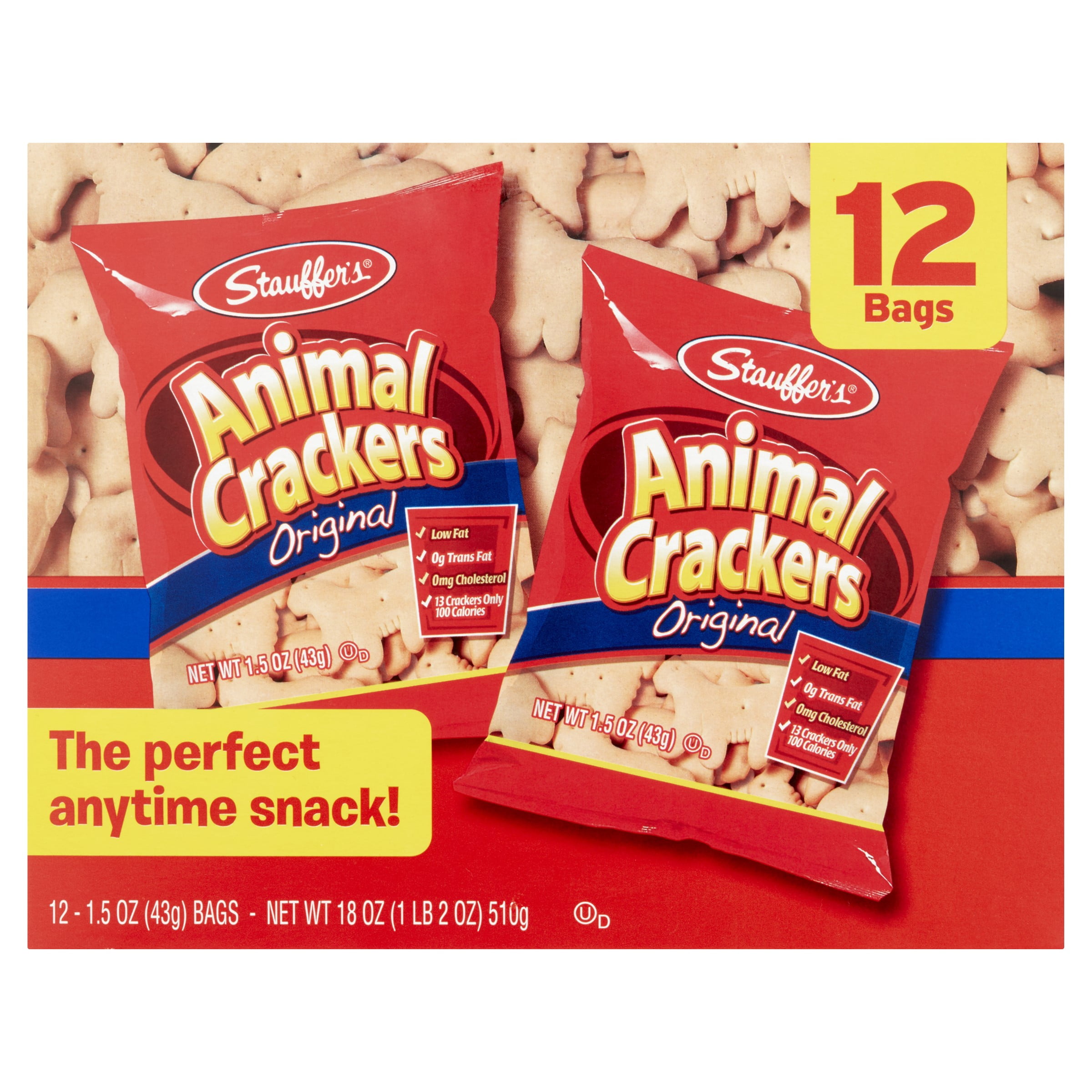 Stauffer's Original Animal Crackers, 1.5 Oz, 12 Ct