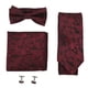 thumbnail image 2 of Conjunto de corbata para hombre clásico elegante exquisita textura corbata kit pañuelo pajarita gemelos para bodas, 2 of 8