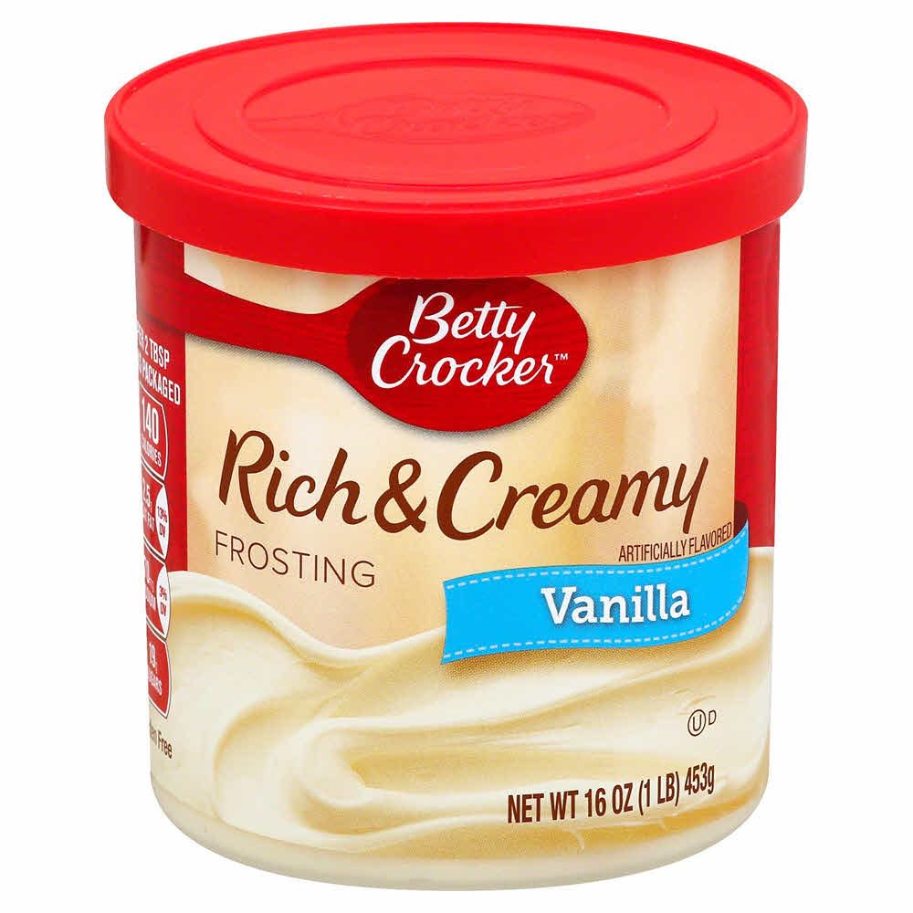 A Product of Betty Crocker Vanilla Rich & Creamy Frosting, 16 oz Pack