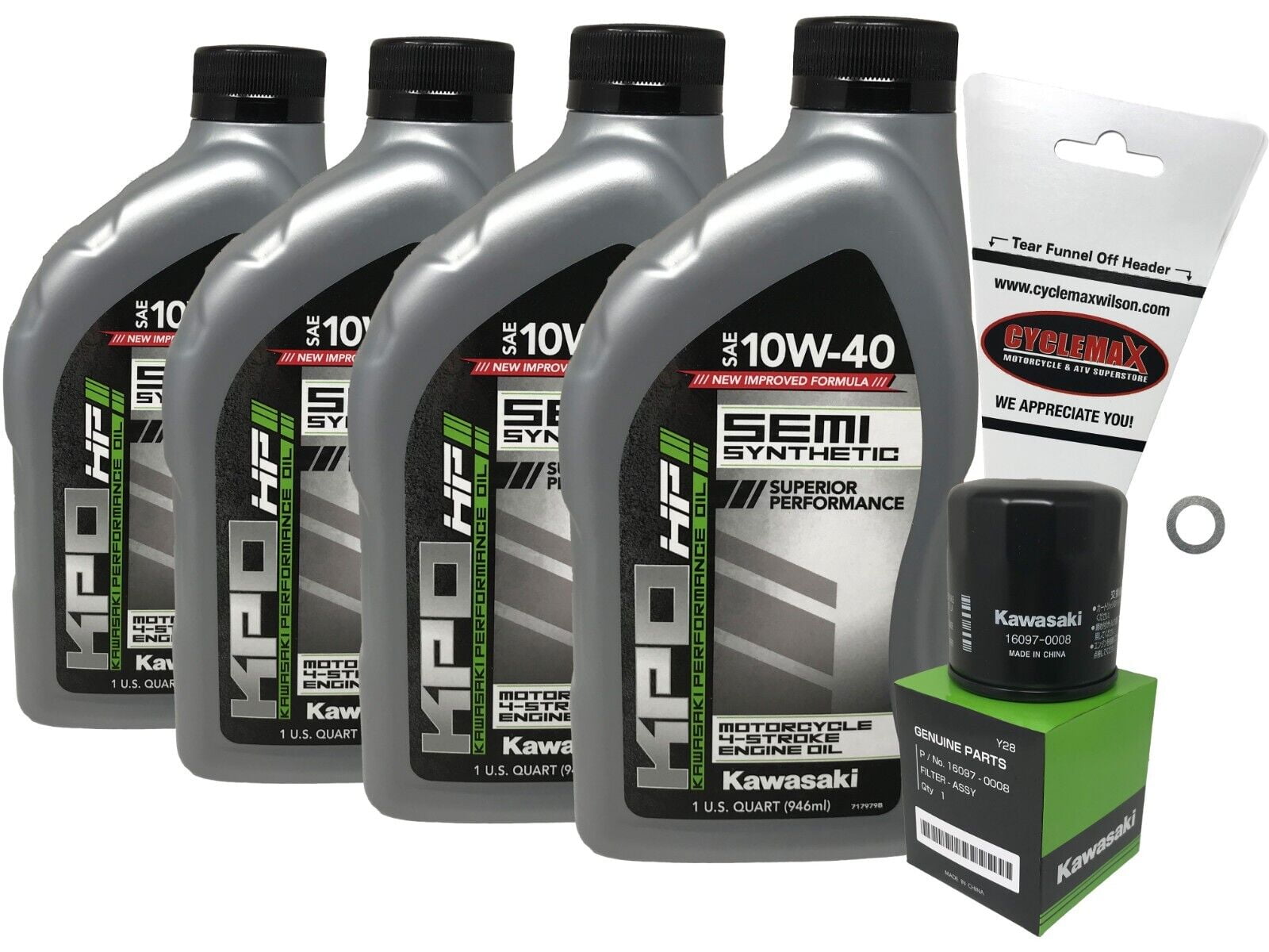 Cyclemax 2003-2007 Genuine OEM Kawasaki STX 12F Jet Ski Oil Change