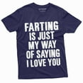 thumbnail image 4 of Men's Funny Farting is My way of Saying I love you T-shirt Offensive Fart Tee (X-Large Military Green), 4 of 6