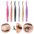 thumbnail image 3 of Pinzas para pestañas Farfi, Mini abrazadera auxiliar, rizador de extensiones de pestañas de acero inoxidable, herramientas de maquillaje, 3 of 5