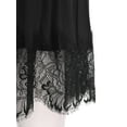 thumbnail image 5 of Yartina Womens Y2k Lace Mini Skirt Sexy Pleated Ruffle Lace Trim Layered Flowy Short Skirts Black M, 5 of 7