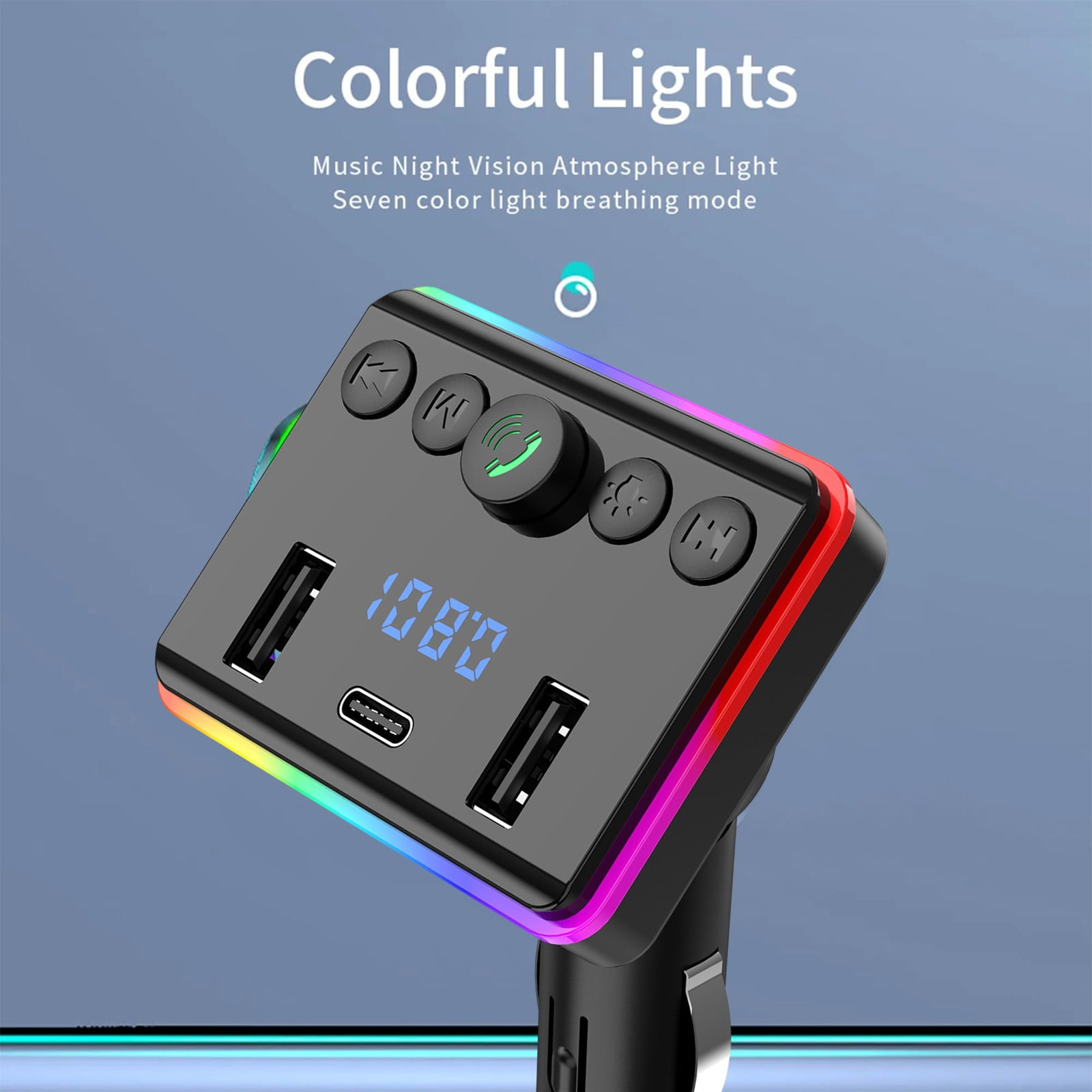 Dvkptbk Bluetooth Fm Transmitter Wireless Radio Adapter Car Kit