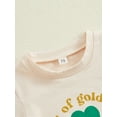thumbnail image 6 of Bslissey 6M 12M 18M 24M 3T Toddler Baby Boys Pants Sets Short Sleeve Letter Shamrock Print T-shirt + Solid Color Trousers 2Pcs Outfits Infant Ireland Holiday Clothes, 6 of 9