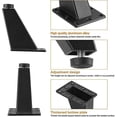 thumbnail image 3 of 1 pata ajustable para muebles, patas para muebles de aleación de aluminio, patas triangulares ajustables para muebles de cocina, patas para mesa de escritorio y barra de desayuno, color negro, 3 of 5