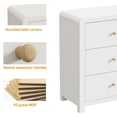 thumbnail image 2 of May in Color Modern Chest of Drawers, with Rounded Corners and Soft Close Drawers, 1 Piece, White, 2 of 8