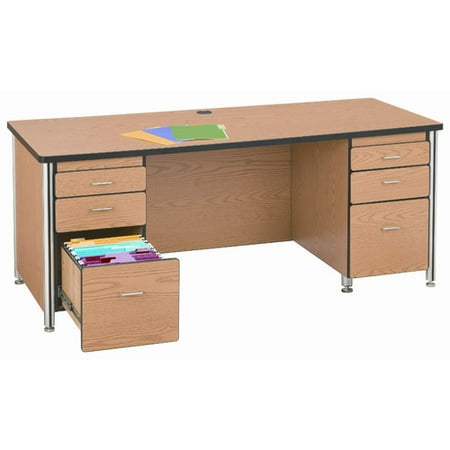 Jonti Craft Executive Teacher Desk Walmart Com
