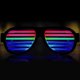 thumbnail image 4 of Light Up Shutter Glasses- Sound Reactive - USB Rechargeable Rave Glasses - Black, 4 of 5