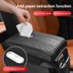 thumbnail image 4 of Funda protectora para consola central de automóvil, caja de pañuelos, almohadilla para reposabrazos con bolsillo de almacenamiento lateral, estante para papel, almacenamiento de accesorios interiores, 4 of 5