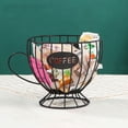 thumbnail image 4 of Soporte para cápsulas de café Cesta para cápsulas de café Cesta de almacenamiento de hierro Cesta de almacenamiento de bocadillos de escritorio, 4 of 6